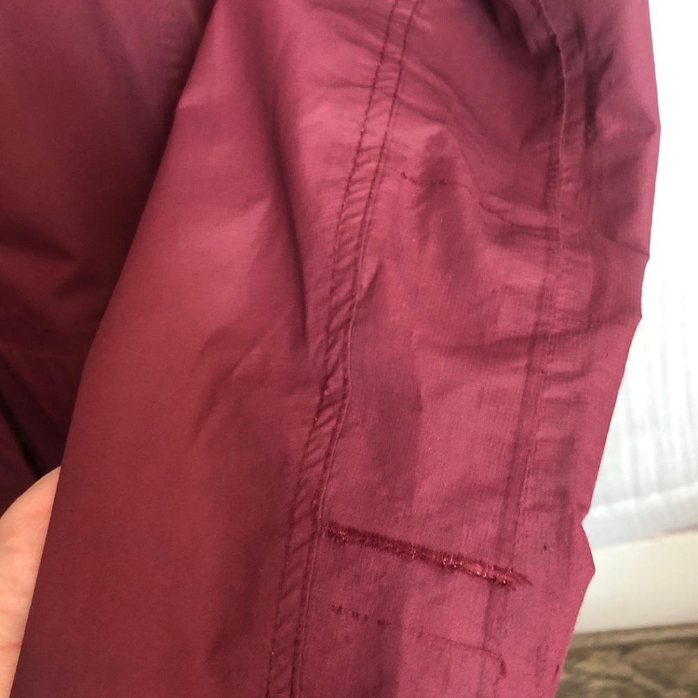MOUNTAIN WAREHOUSE size 8 waterproof hooded zip up raincoat jacket 3/4 length - Picture 9 of 16